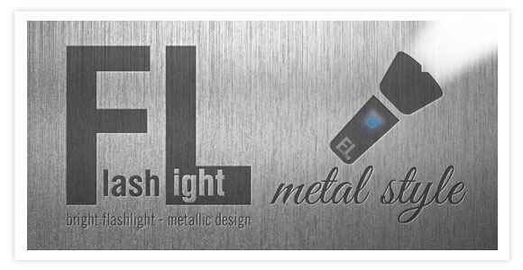 Free app for android - Flashlight. Stylish metal design flashlight is a simple, elegant, useful and reliable application.