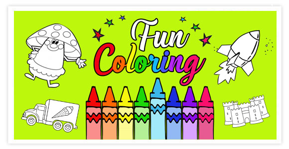 Fun Coloring for kids is a simple but beautiful application that will replace the coloring book for you.